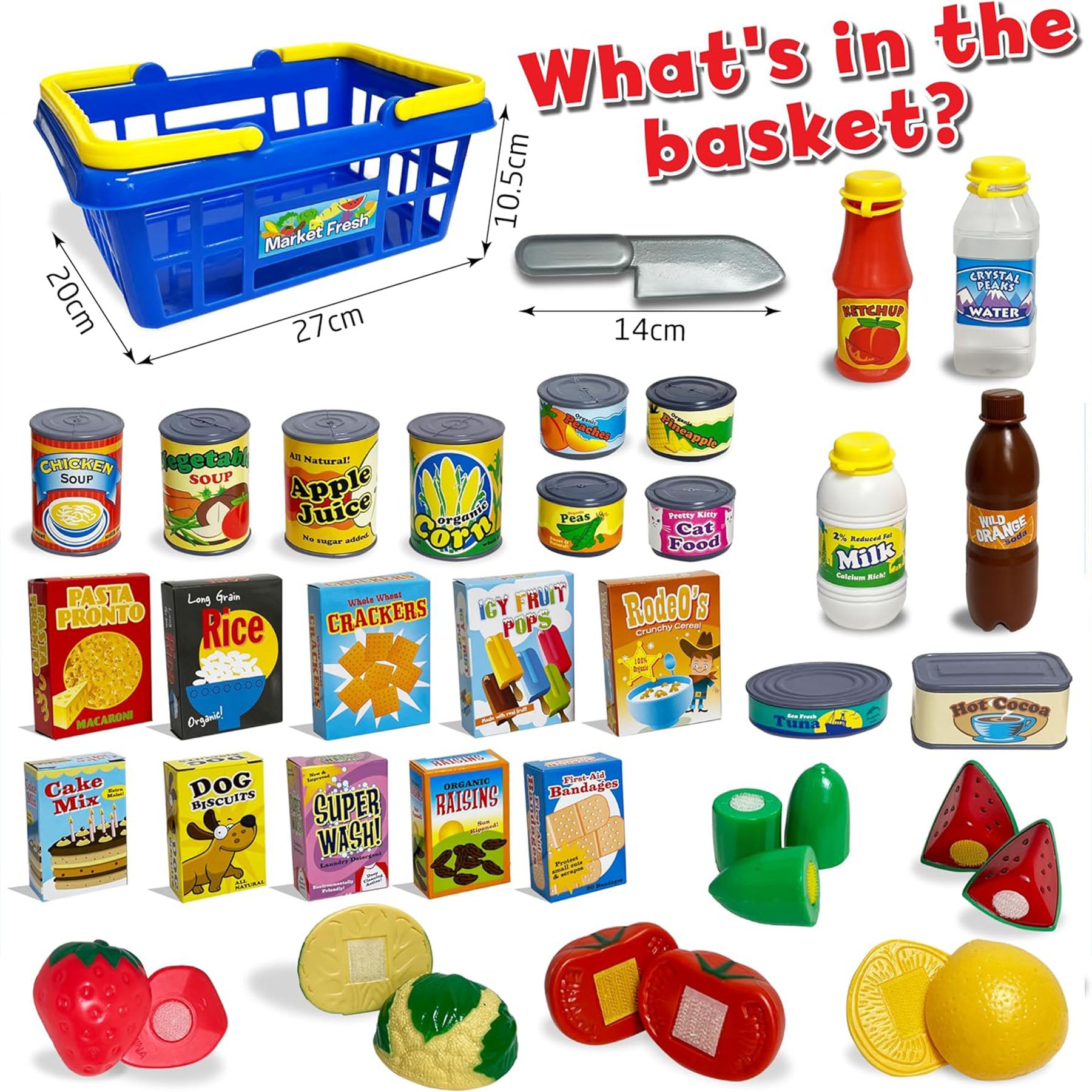 Get To The Grocer 32-Piece Pretend Playset