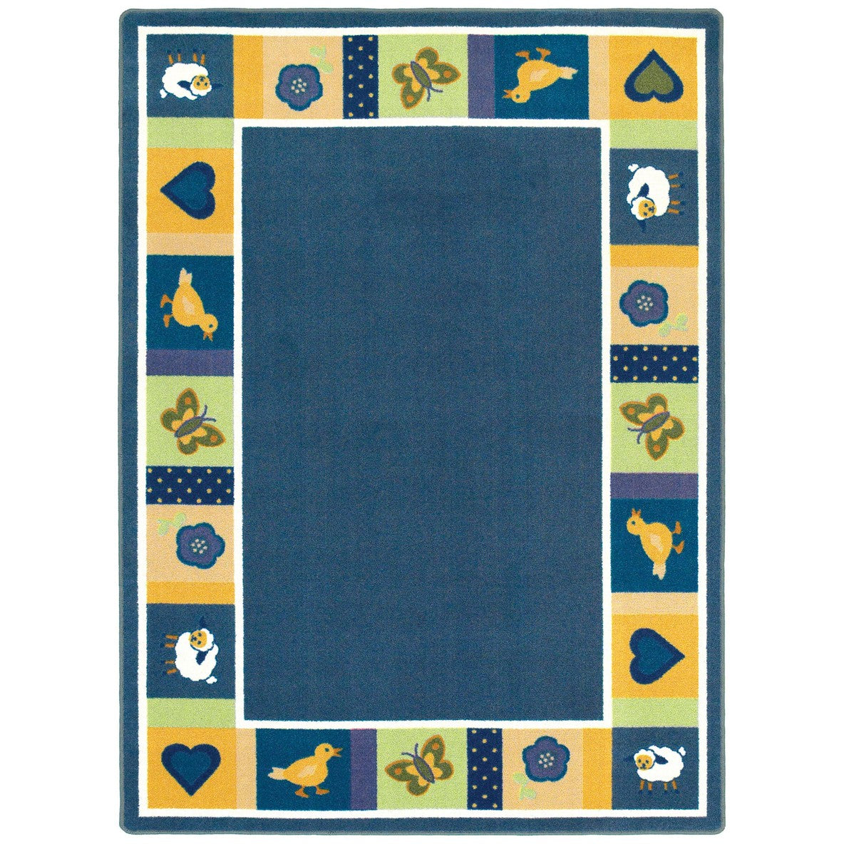 Baby Blues 5'4" x 7'8" area rug in color Bold