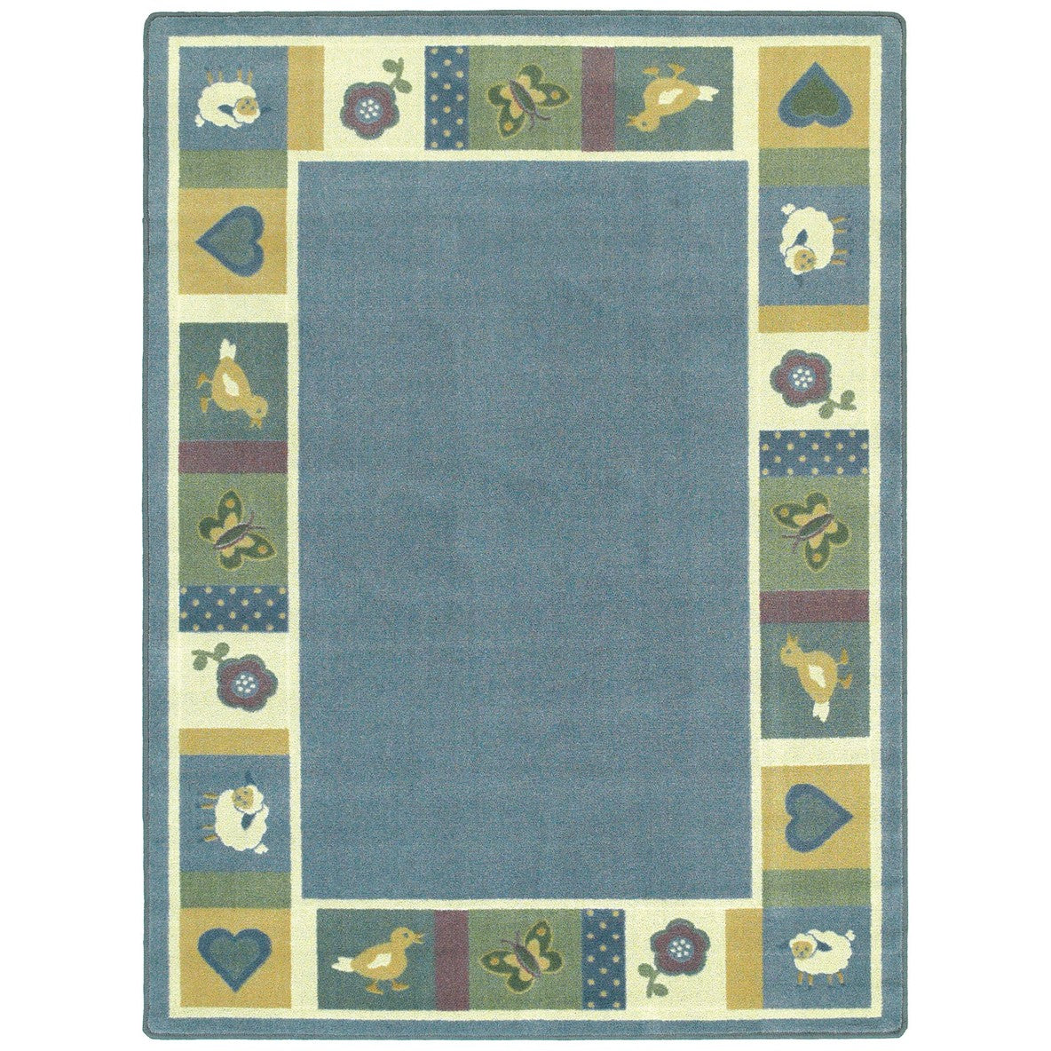 Baby Blues 3'10" x 5'4" area rug in color Soft