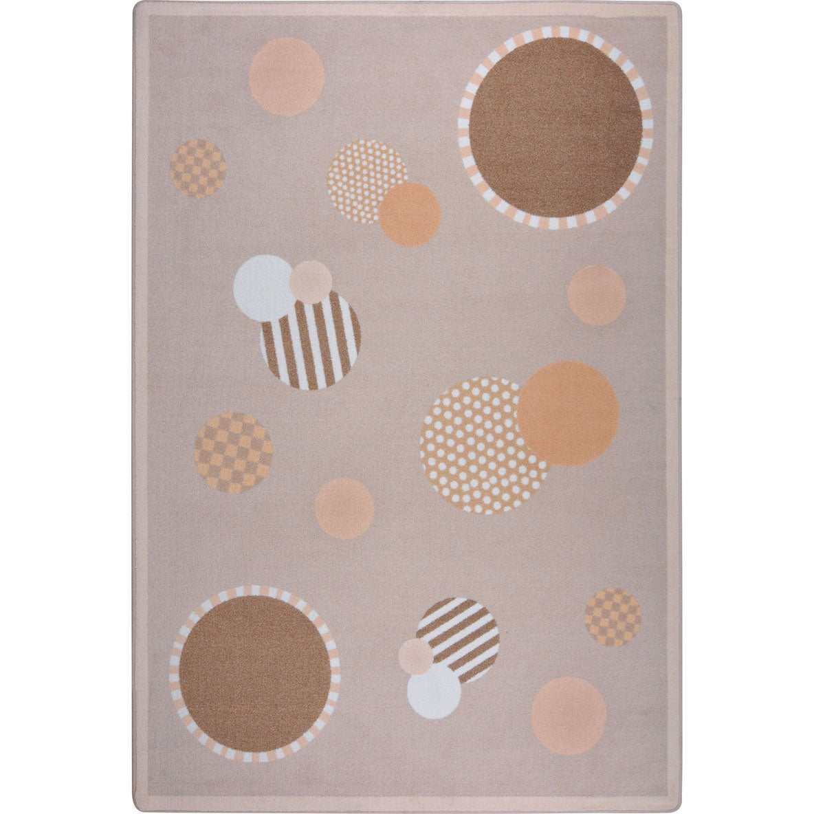 Baby Dots 3'10" x 5'4" area rug in color Beige
