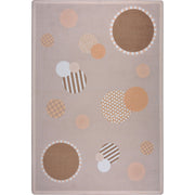 Baby Dots 10'9" x 13'2" area rug in color Beige