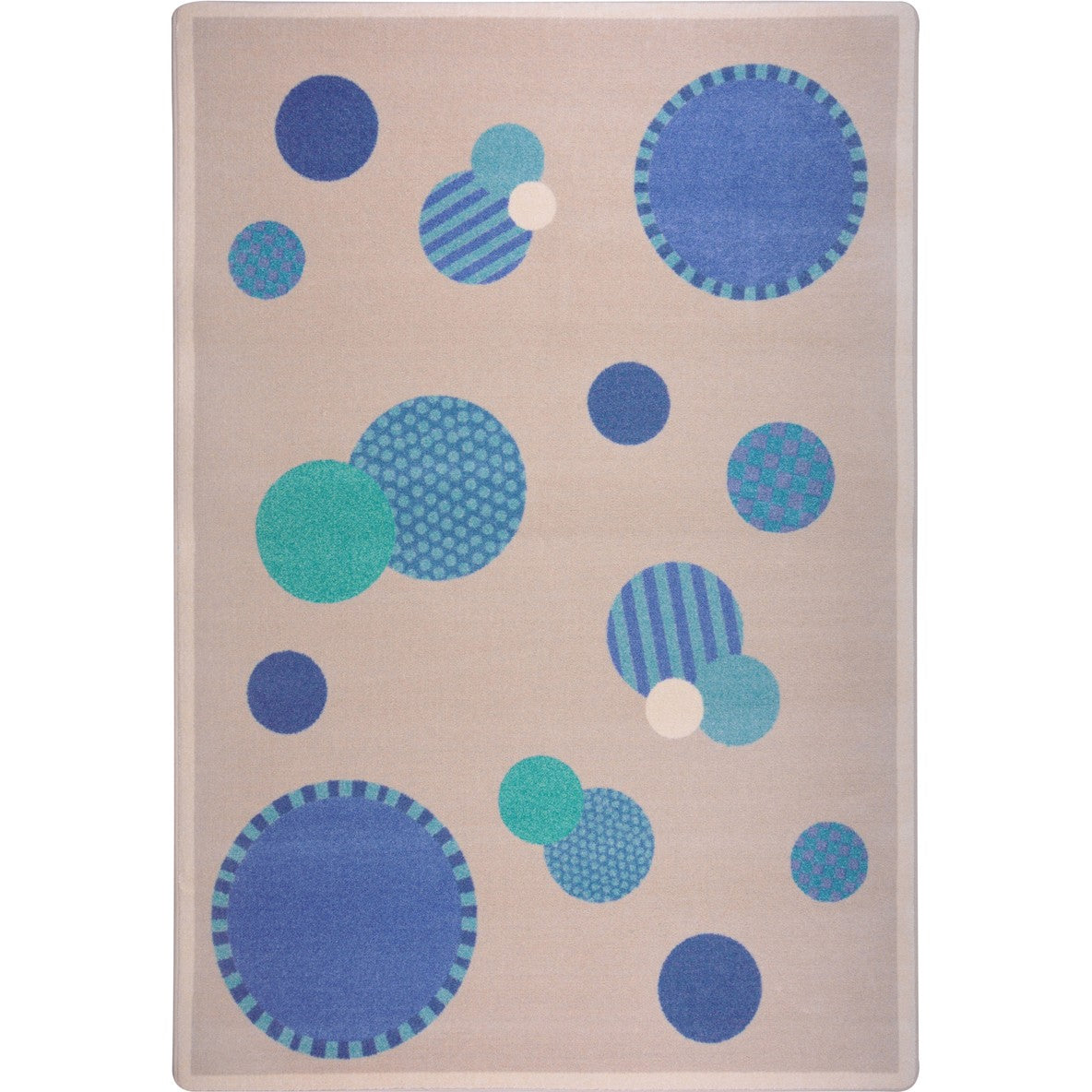 Baby Dots 3'10" x 5'4" area rug in color Blue