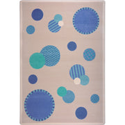 Baby Dots 3'10" x 5'4" area rug in color Blue