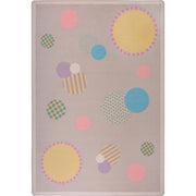 Baby Dots 7'8" x 10'9" area rug in color Multi