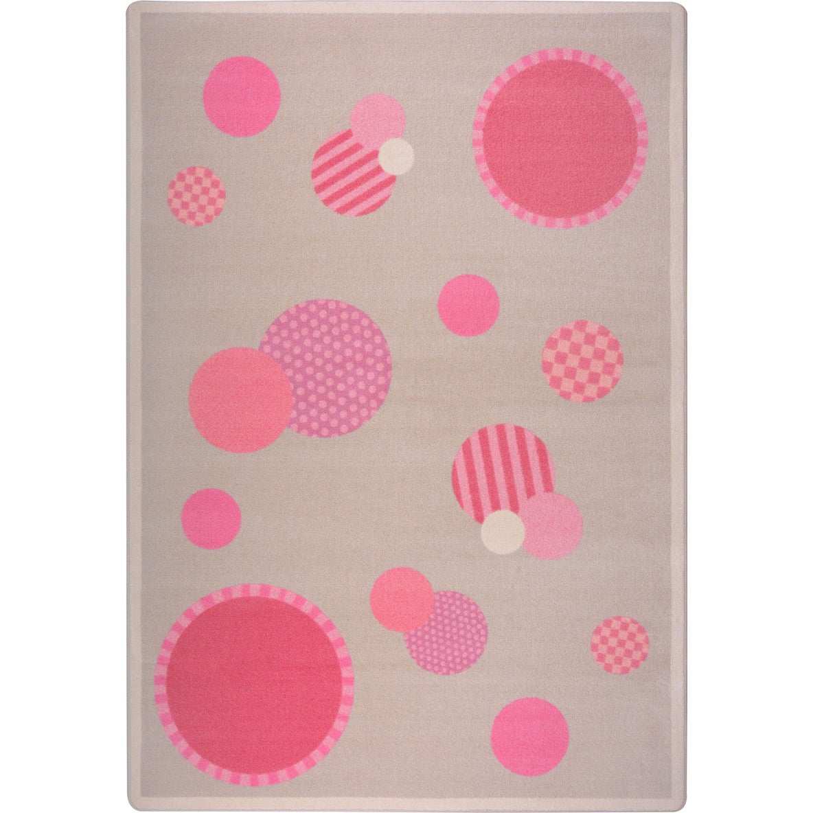 Baby Dots 10'9" x 13'2" area rug in color Pink