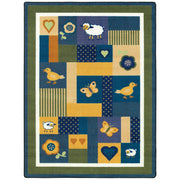 Baby Love 3'10" x 5'4" area rug in color Bold