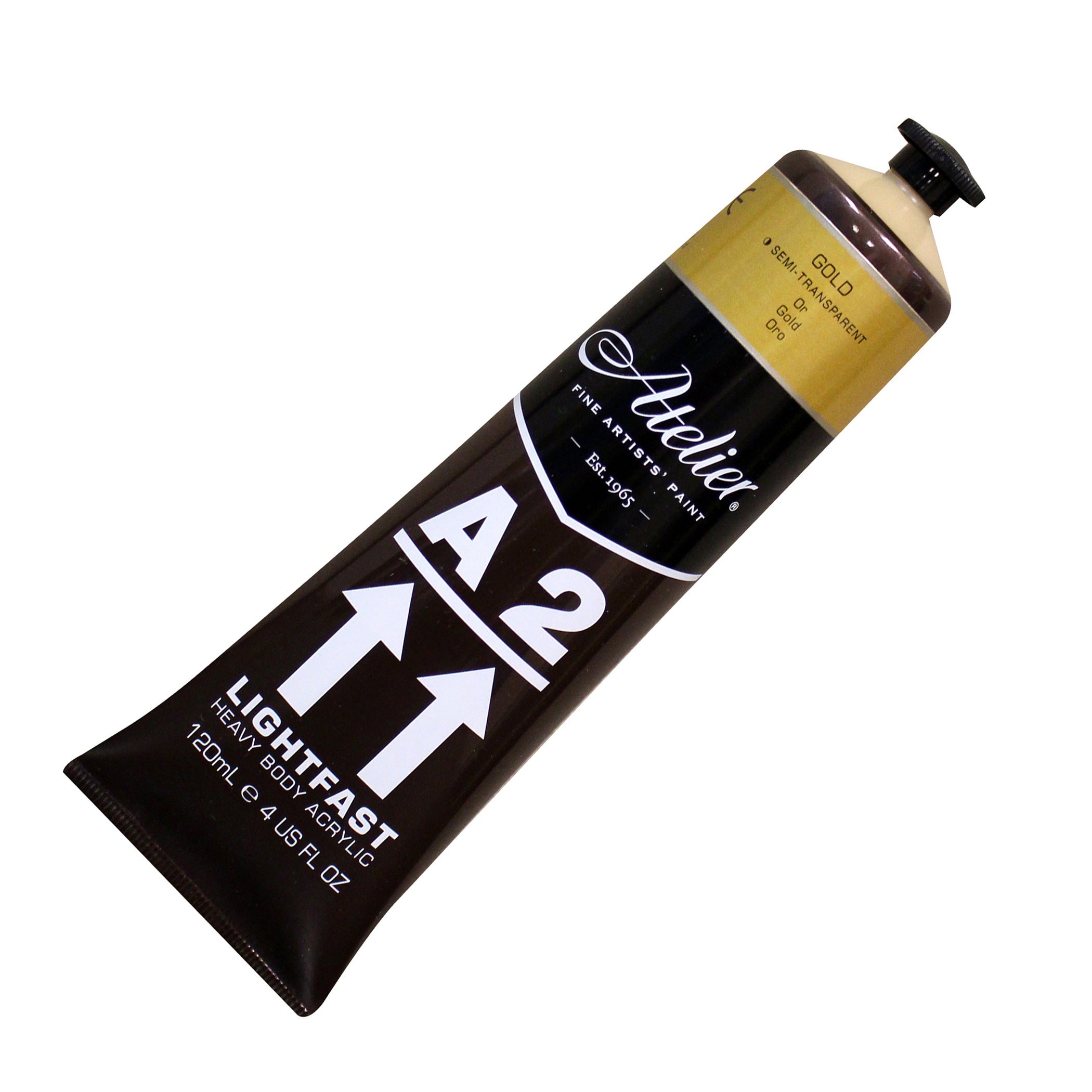 A2 Heavy Body Lightfast Artist Acrylic, 4 oz., Gold