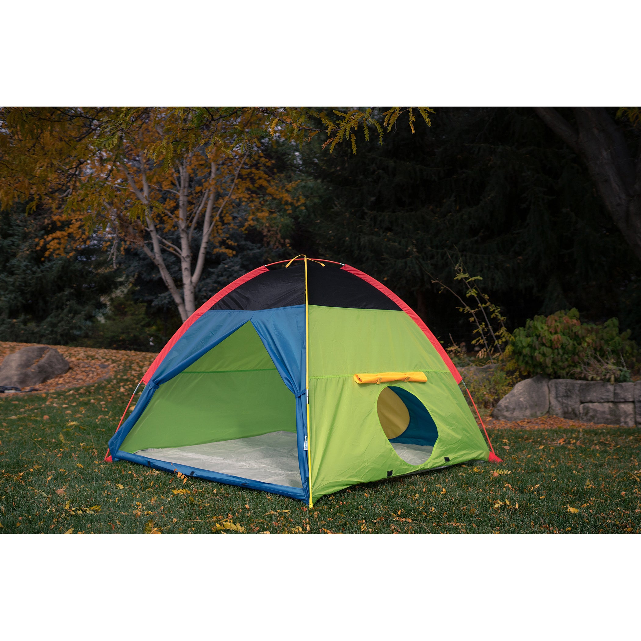 Super Duper 4-Kid Dome Tent - Blue / Green / Red / Yellow