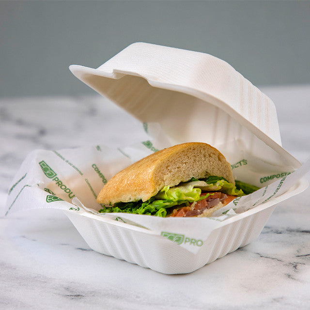 Renewable & Compostable Interfolded Dry Wax White Deli Paper 10x10.75 - Case of 6000