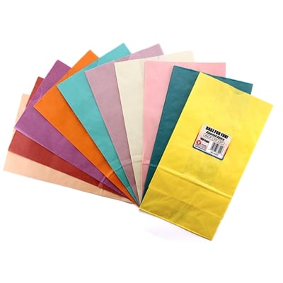 Paper Bags Size #2 - 28 per pkg, Asst'd Colors