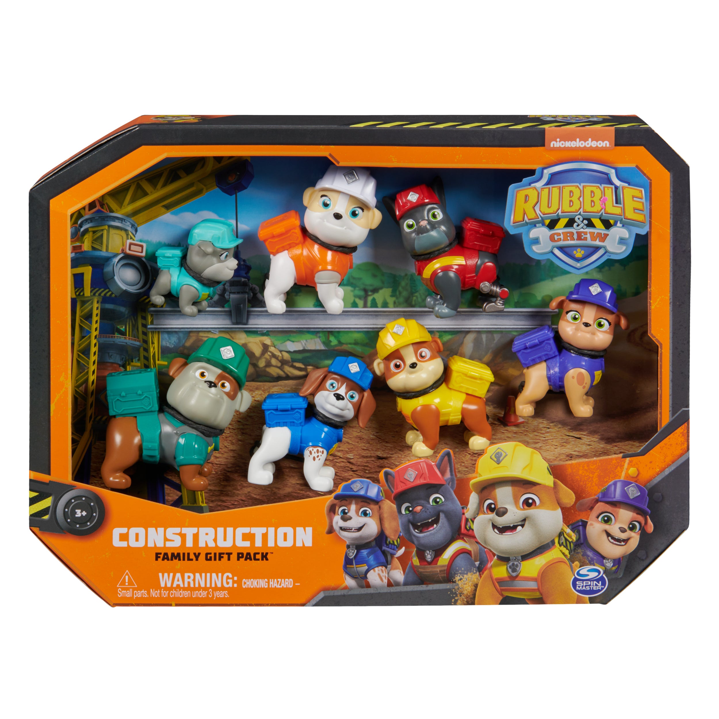 Rubble & Crew, Toy Figures Gift Pack, with 7 Collectible Action Figures, Kids Toys for Boys & Girls Ages 3+