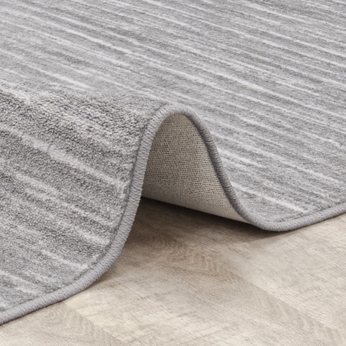Balanced 7'8" x 10'9" area rug in color Morning Fog