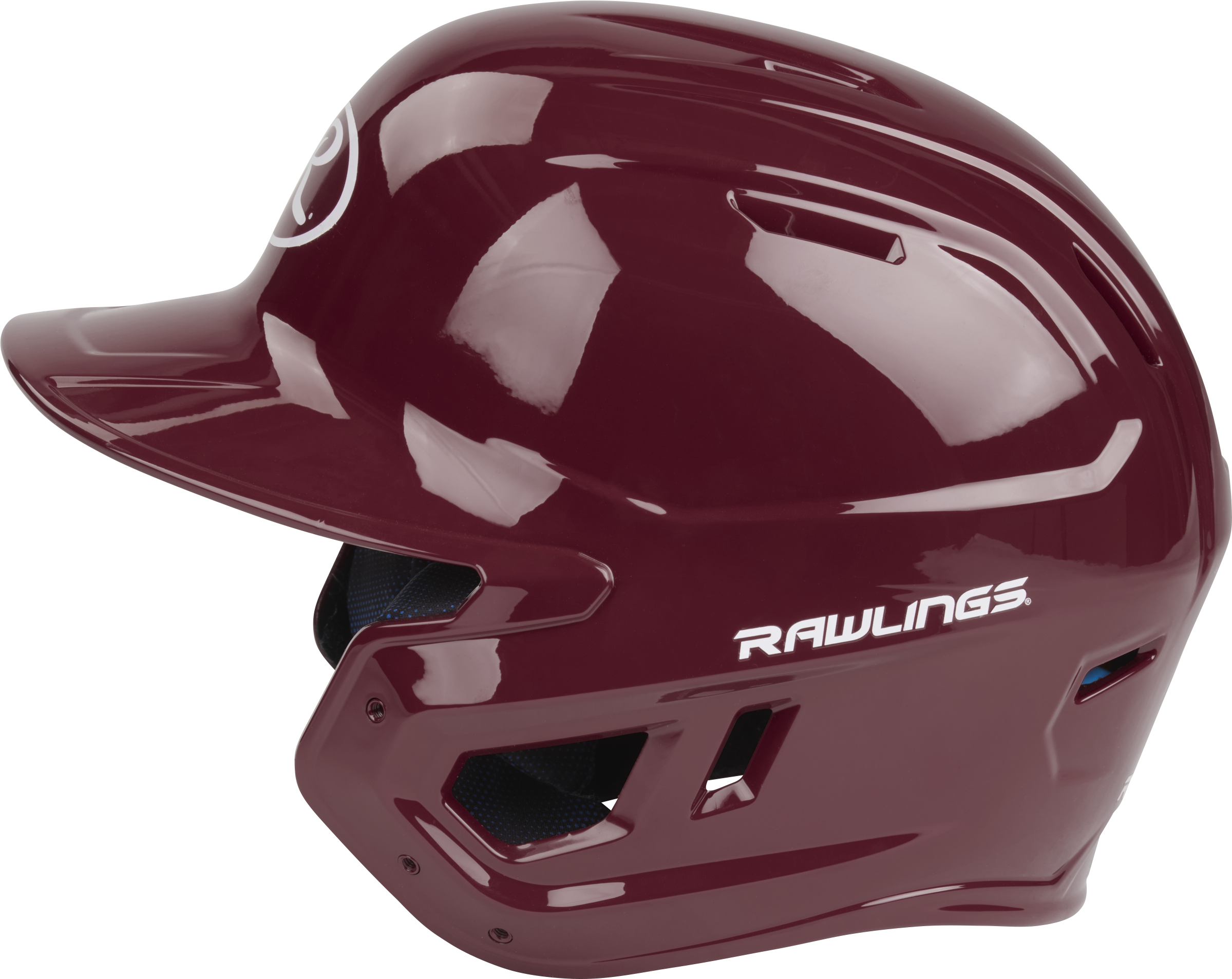 Rawlings Mach Gloss Senior Baseball Helmet - Maroon