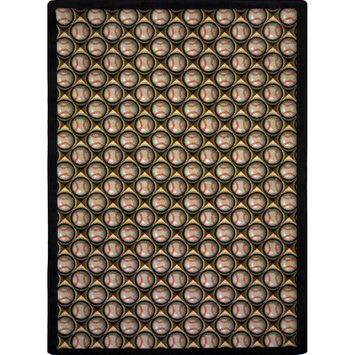 Bases Loaded 10'9" x 13'2" area rug in color Leather Glove