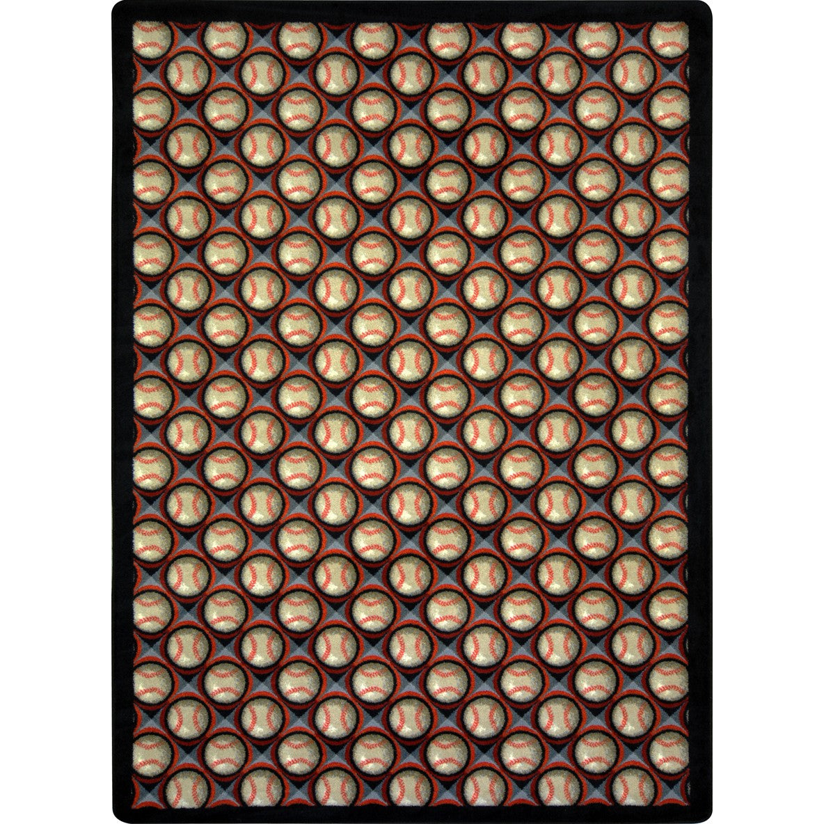 Bases Loaded 5'4" x 7'8" area rug in color Night Game