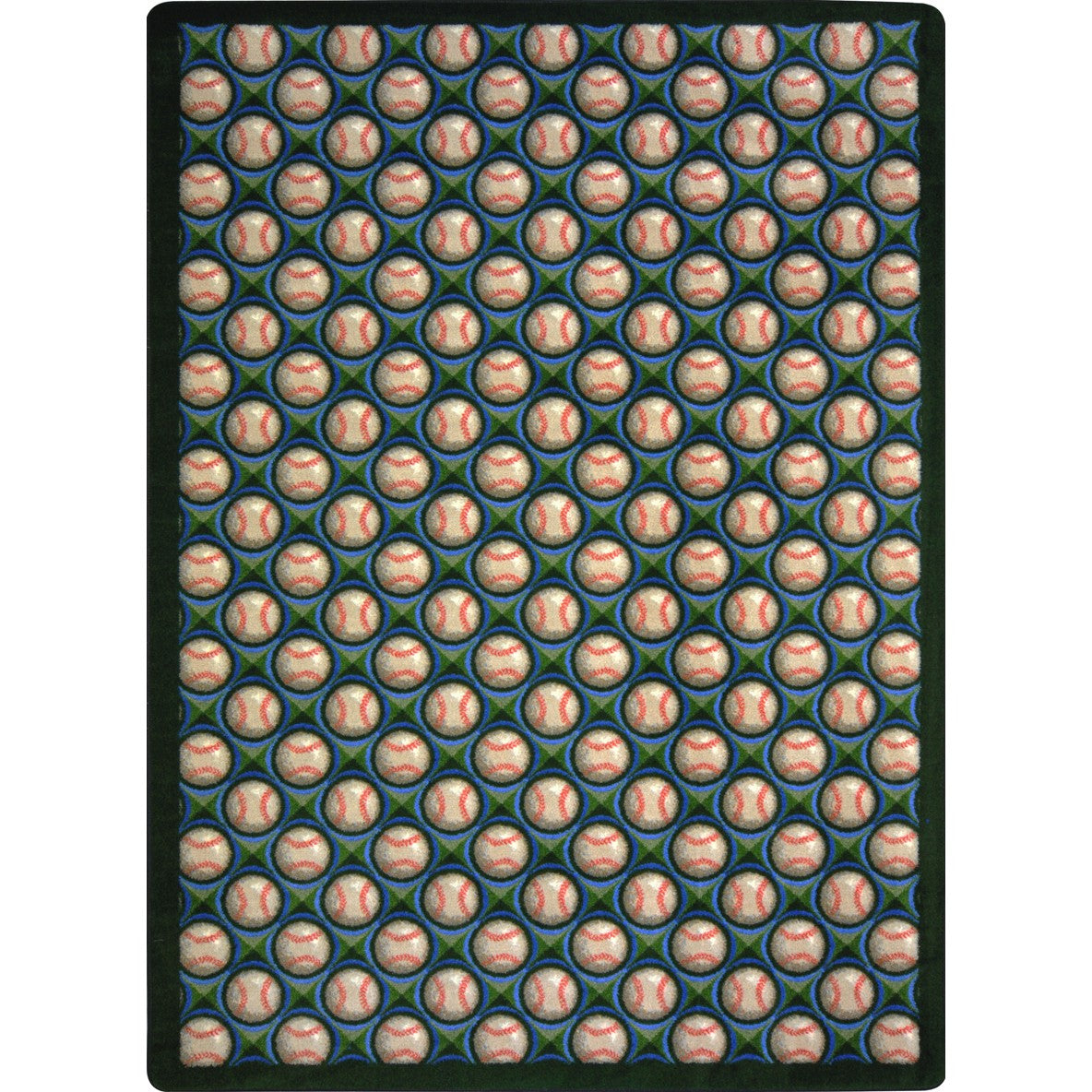 Bases Loaded 10'9" x 13'2" area rug in color Spring Training