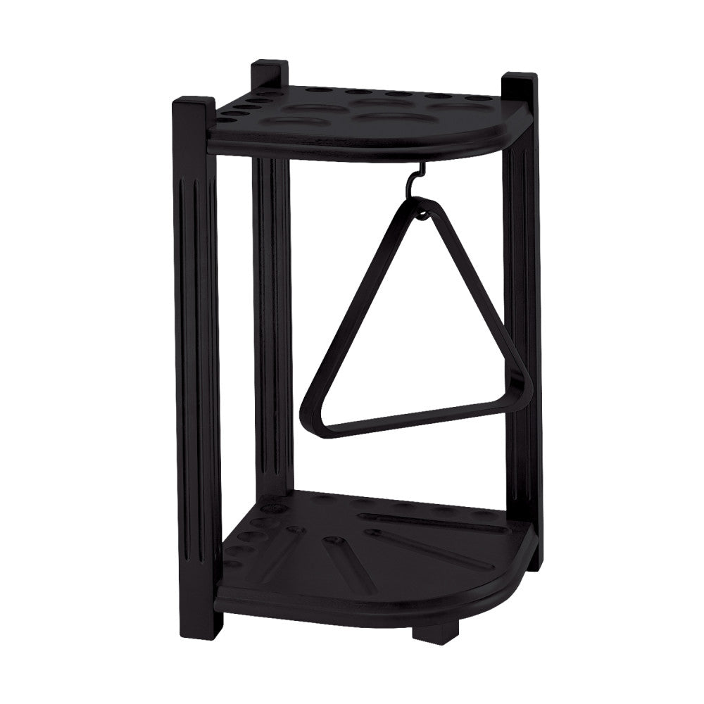 10-Cue Heavy-Duty Corner Rack, Black