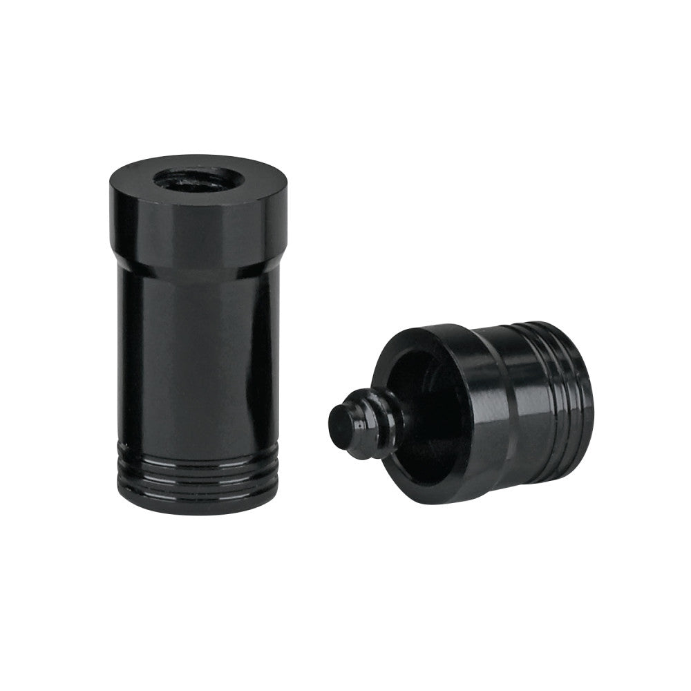 Light Aluminum Joint Protectors, 3/8 x 10, Black