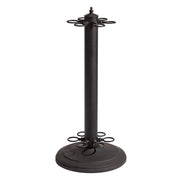 6-Cue Metal Floor Rack, Black