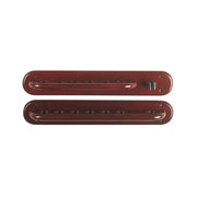 6-Cue Wall Rack w/Bridge Clip, Cherry