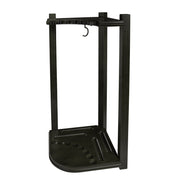 8-Cue Heavy-Duty Corner Rack, Black