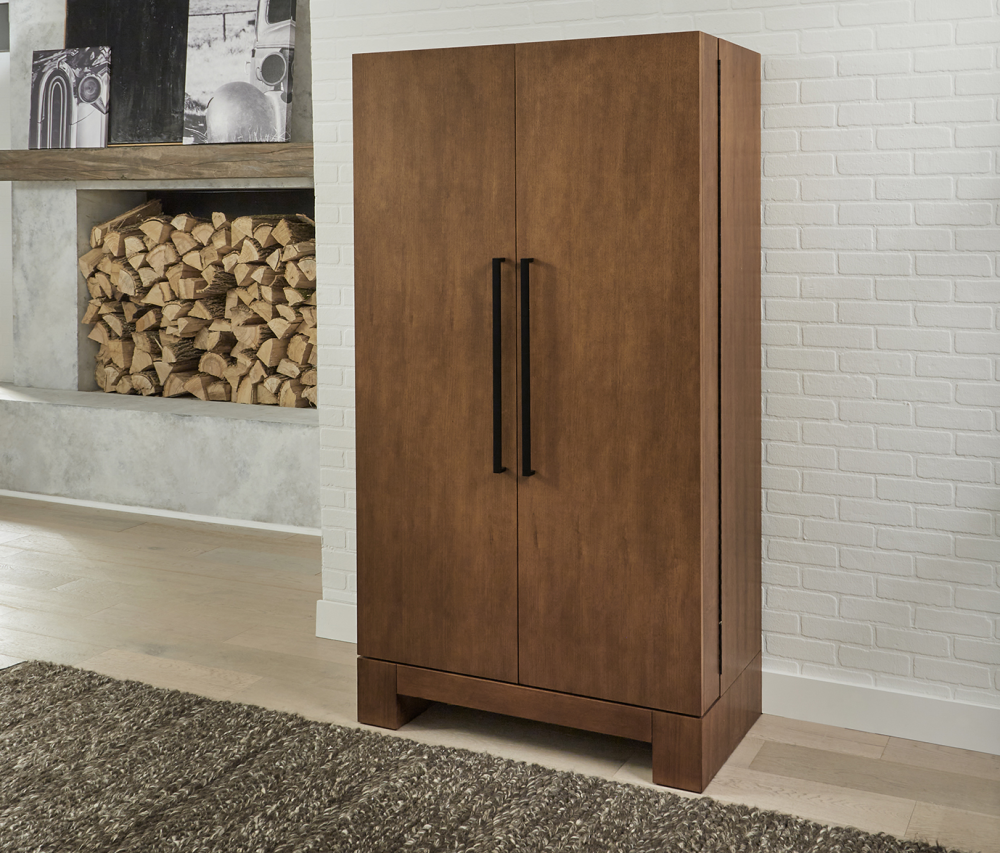 American Heritage® Alta Wine & Spirit Cabinet, Brushed Walnut