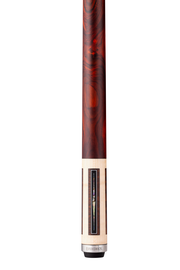 Brunswick x Lucasi Maple 180th Anniversary Cue (Uniloc Butt: Matte Curly, Snakewood, Silver & Pearl, Cocobolo handle)