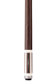 Brunswick x Lucasi Maple 180th Anniversary Cue (Radial Butt: Matte White, Snakewood, Silver & Pearl, White Leather Wrap)
