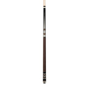 Dufferin Black & Brown Cue with Embossed Leather Wrap