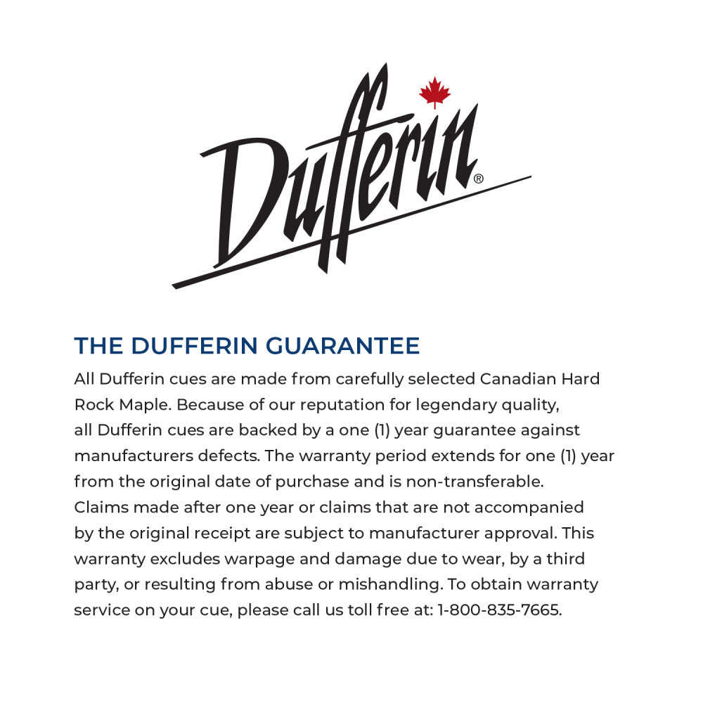 Dufferin Green Weave Cue with Nylon Wrap