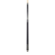 Energy By Players Matte Black/White with Silver Cue with Black Linen Wrap