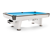 Gold Crown VII 8' White Gully (Pocket Opening: 4.75 x 5.25), Pool Table - 103 1/8” x 59 1/8”
