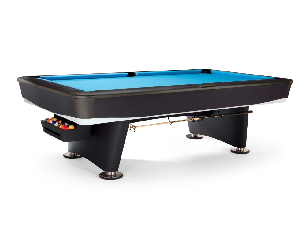 Gold Crown VII 8' Black Gully (Pocket Opening: 4.75 x 5.25), Pool Table - 103 1/8” x 59 1/8”