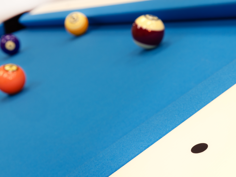 Gold Crown VII 9' White Gully (Pocket Opening: 4.25 x 4.75), Pool Table - 115 1/8” x 65 1/8”