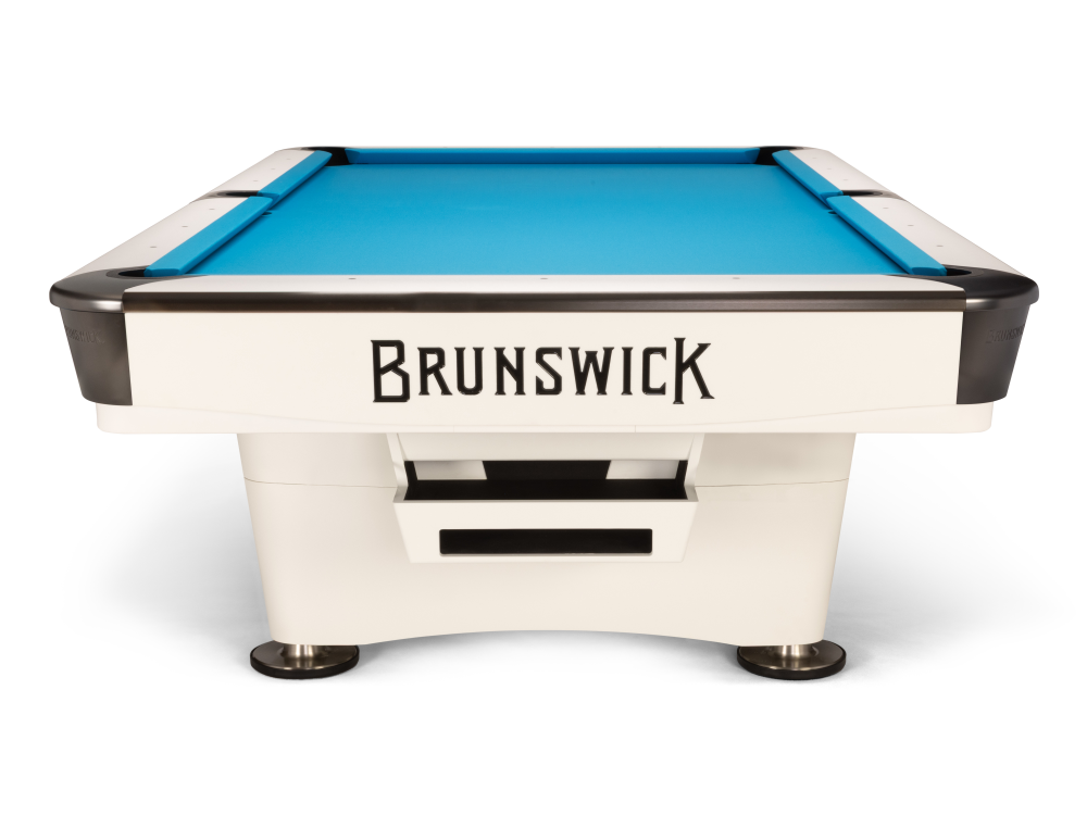Gold Crown VII 9' White Gully (Pocket Opening: 4.5 x 5), Pool Table - 115 1/8” x 65 1/8”
