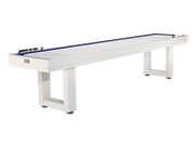 American Heritage® Lanai 12' Outdoor Shuffleboard Table with Cover, Pearl White