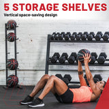 Medicine Ball Set 2Lb - 10Lb With Storage Rack (1 Box)