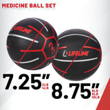 Medicine Ball Set 2Lb - 10Lb With Storage Rack (1 Box)