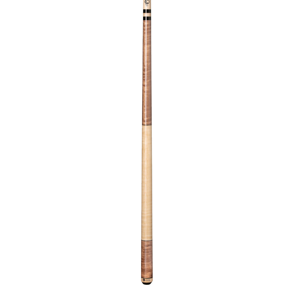 Lucasi Custom Antique Stained & Natural Birdseye Wrapless Cue