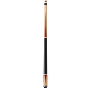 Lucasi Custom Black & Antique Birdseye/Red Orange Wrapless Cue