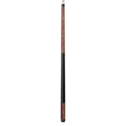 Lucasi Custom Duo Garnet Red/Exotic Apitong Cue with Embossed Leather Wrap