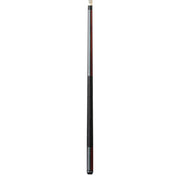 Lucasi Custom Duo Gunmetal/Stained Zebrawood Cue with Embossed Leather Wrap