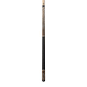 Lucasi Custom Matte Grey Maple & Bocote/White Recon Cue with Leather Wrap