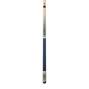 Lucasi Custom Natural Birdseye/Teal Stained Curly Maple Wrapless Cue