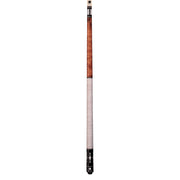 Lucasi Custom Walnut Stained Birdseye Maple with White/Brown Linen Wrap