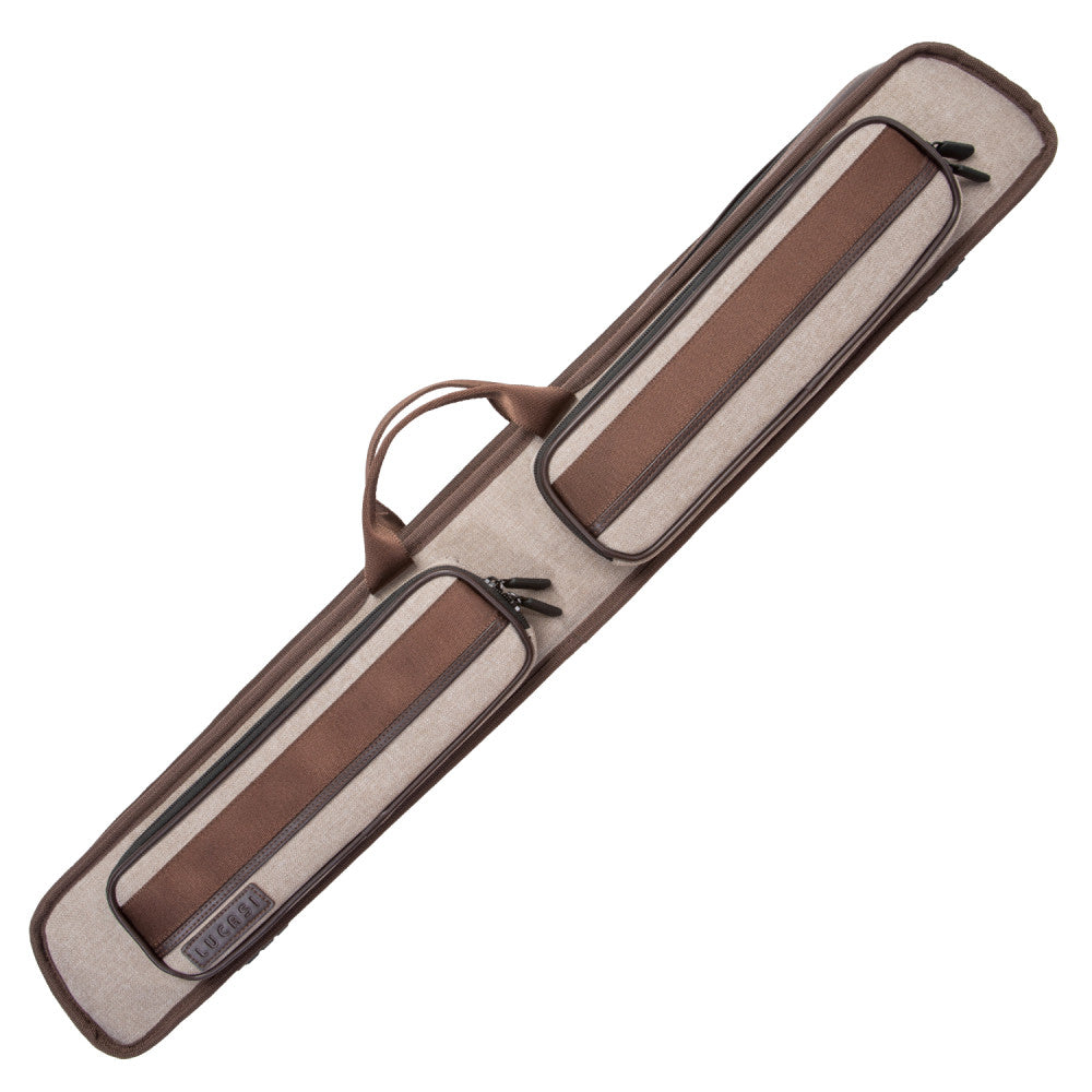 Lucasi Duo Nylon 2x4 Soft Case, Grey Brown