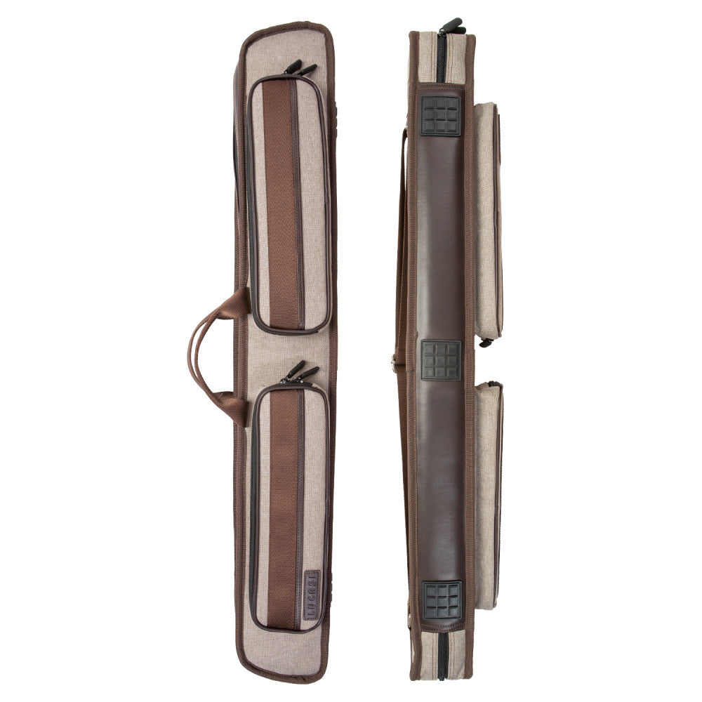 Lucasi Duo Nylon 2x4 Soft Case, Grey Brown