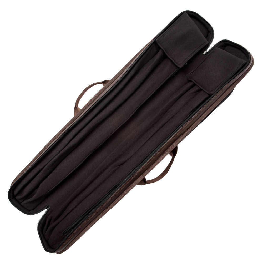 Lucasi Duo Nylon 2x4 Soft Case, Grey Brown