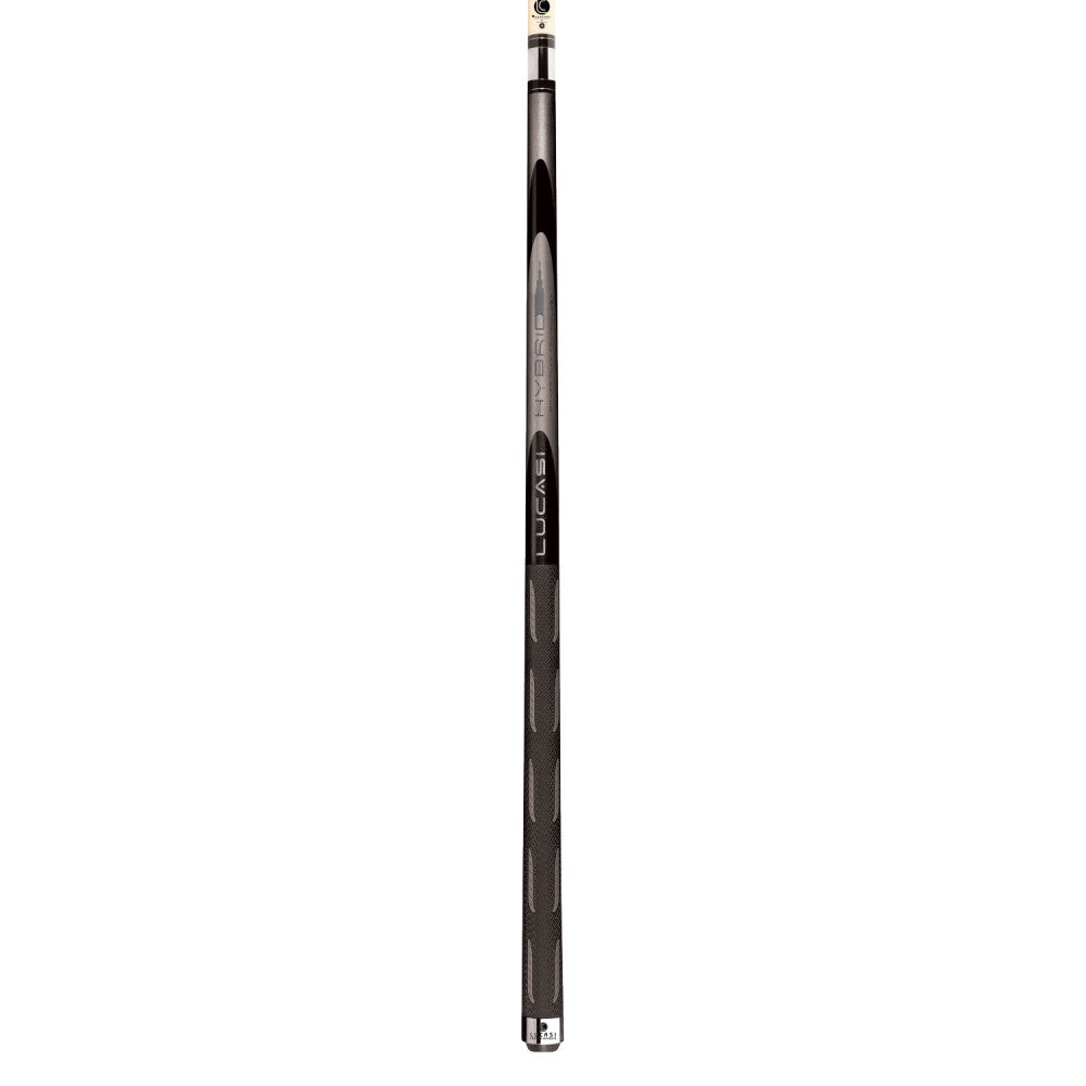 Lucasi Hybrid Black Mist & Metallic Silver Cue with Sport G5 Grip