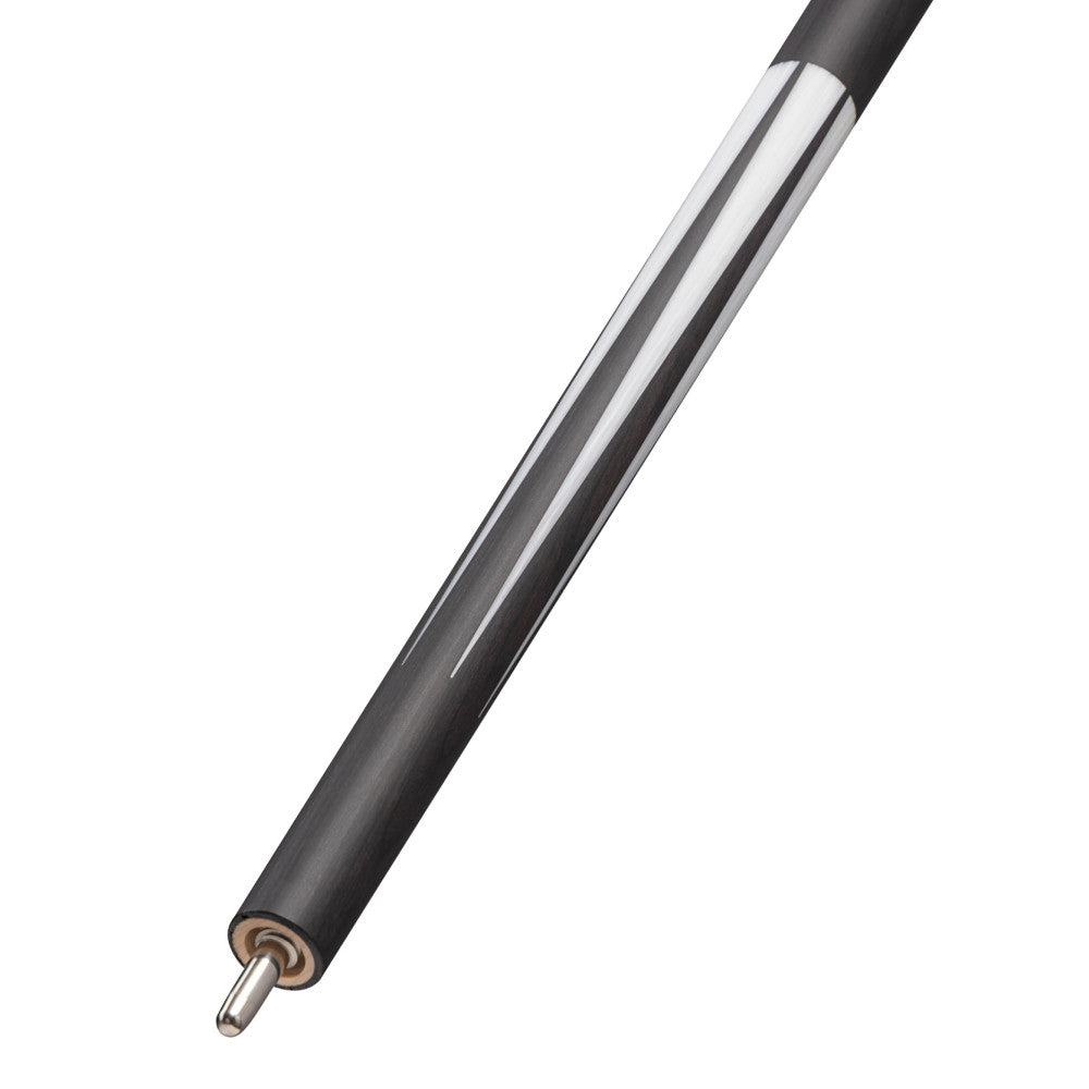 Lucasi Hybrid Matte Charcoal/Imitation Bone & Rose Gold Inlays Cue with Black Wrapless Handle